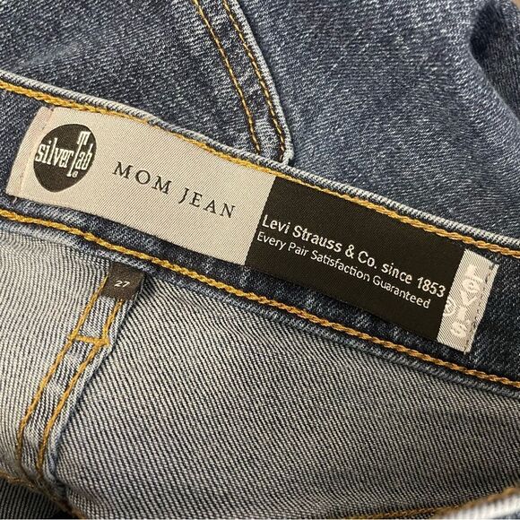 Levi's Silver Tab Mom Jeans Tapered Leg High Rise Size 27 - Picture 5 of 5